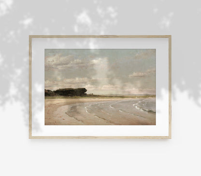 Impression d'art Paysage côtier pastel vintage L0217