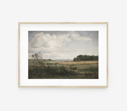 Impression d'art paysage d'époque aux couleurs sourdes et d'ambiance L0220