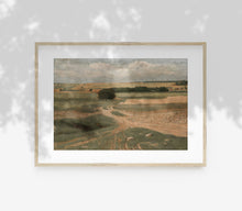 Paysage agricole - Champ neutre atténué vintage L244
