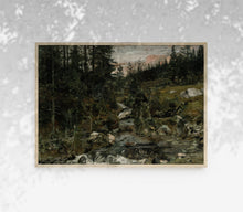 Impression d'Art Paysage Vintage de style Sombre L0122