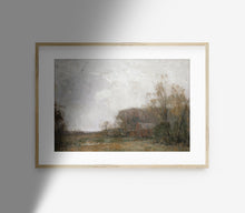 Impression d'art Paysage Grange de ferme vintage L0127