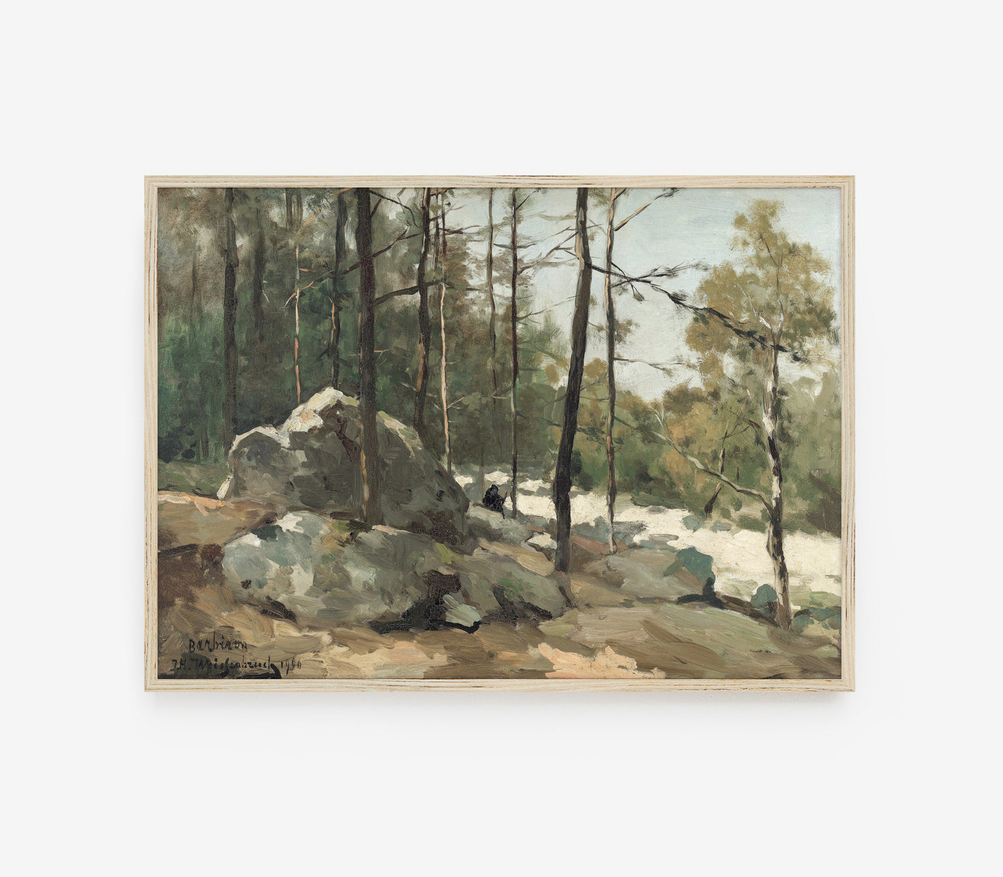 Impression d'art Paysage Vintage Trail L0138