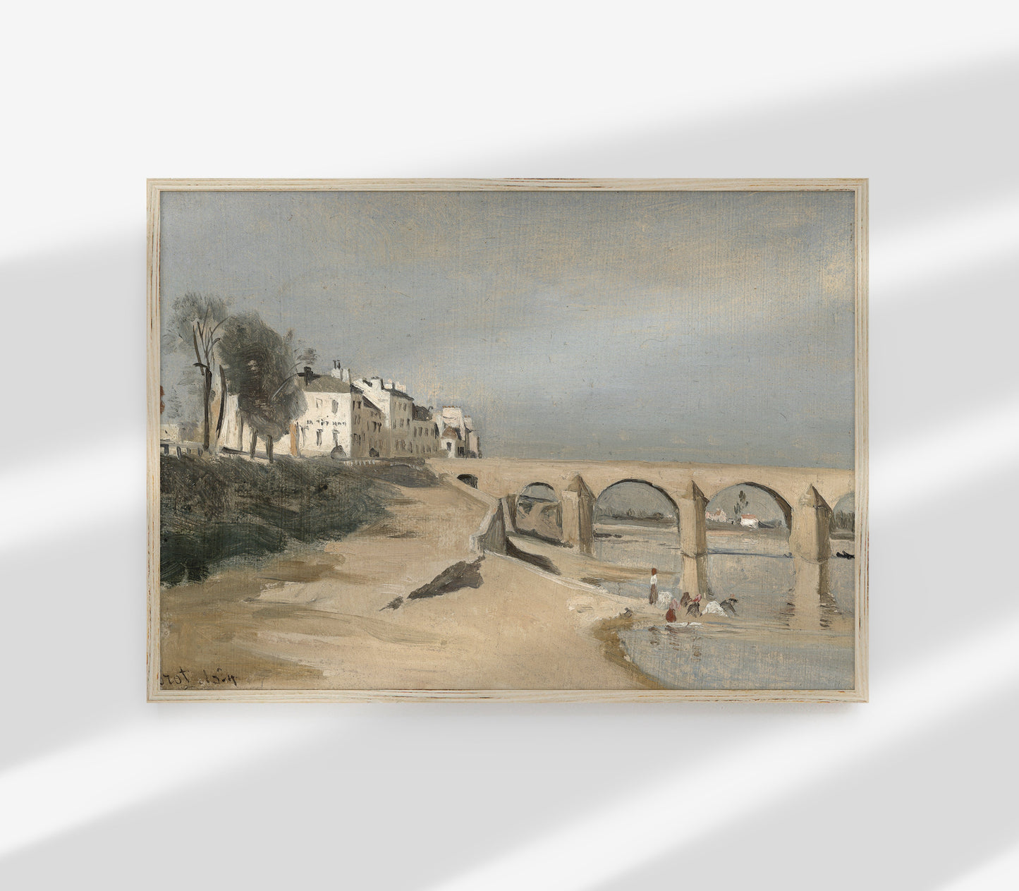 Impression d'Art Paysage Vintage Désertique et Marin L0139