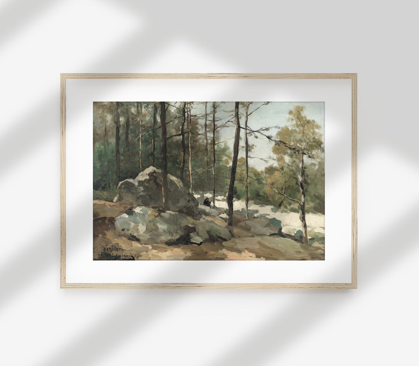 Impression d'art Paysage Vintage Trail L0138