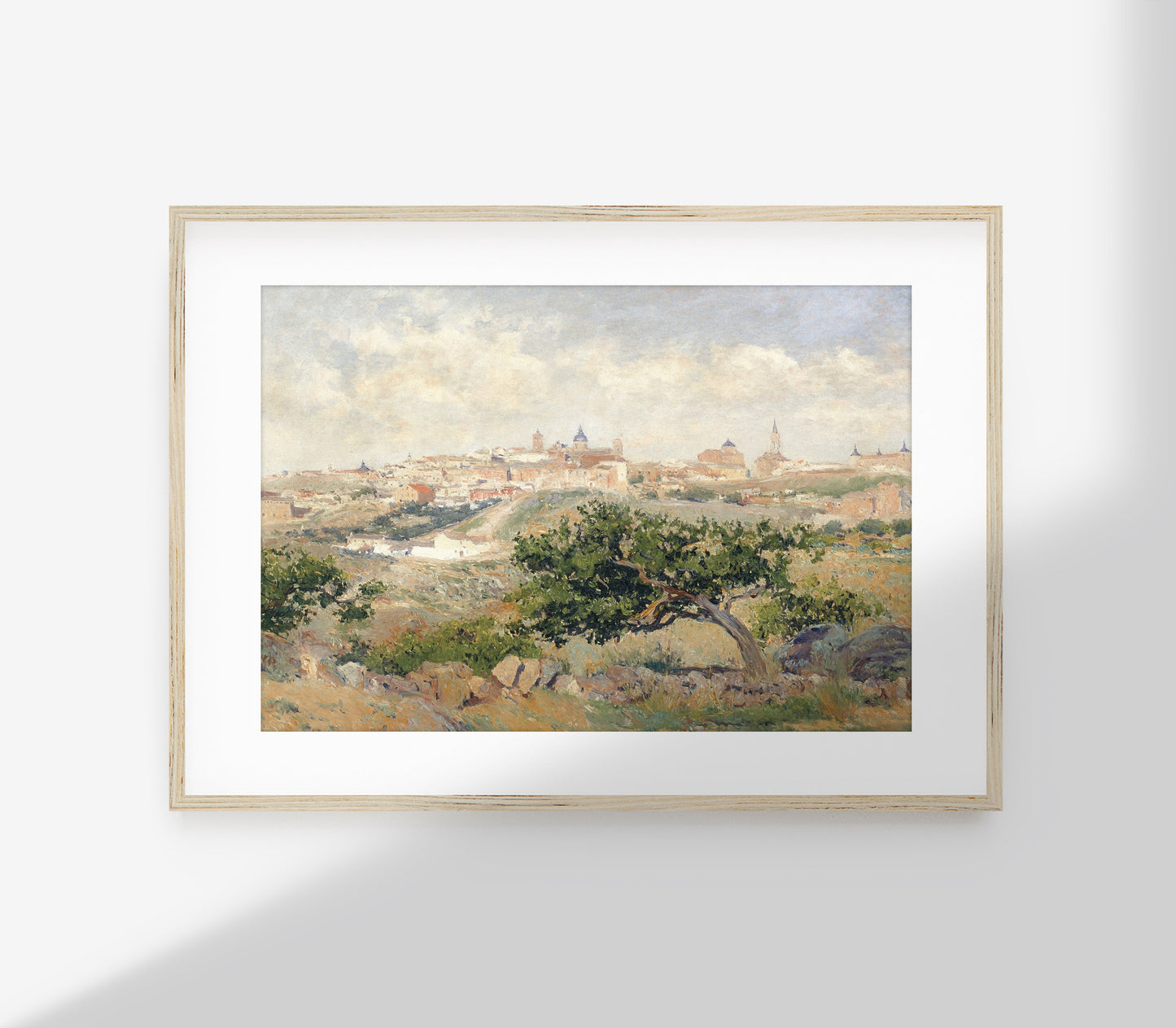 Impression d'Art Paysage Village Vintage L0144