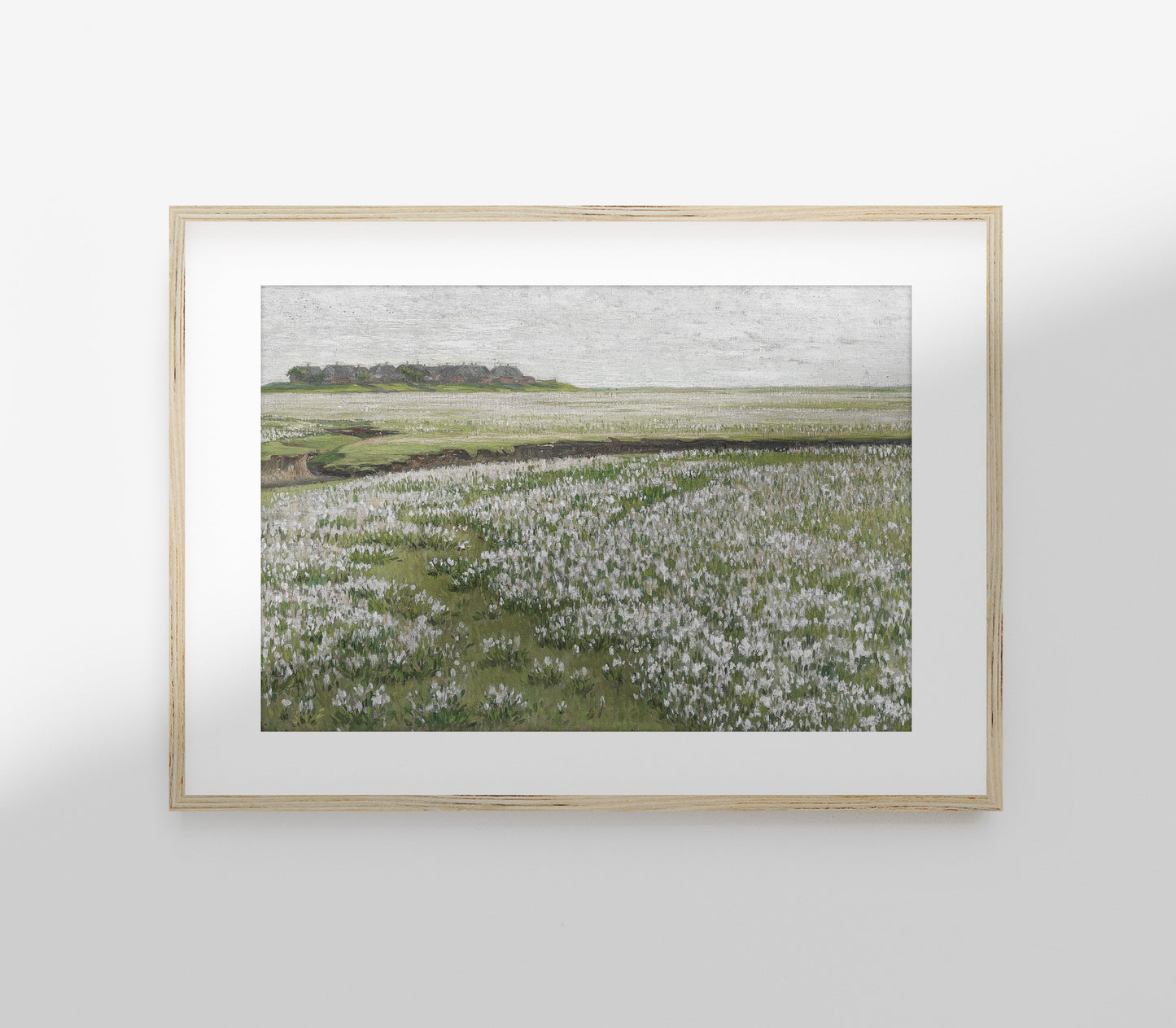 Impression d'Art Paysage Champ Fleuri Vintage L0160