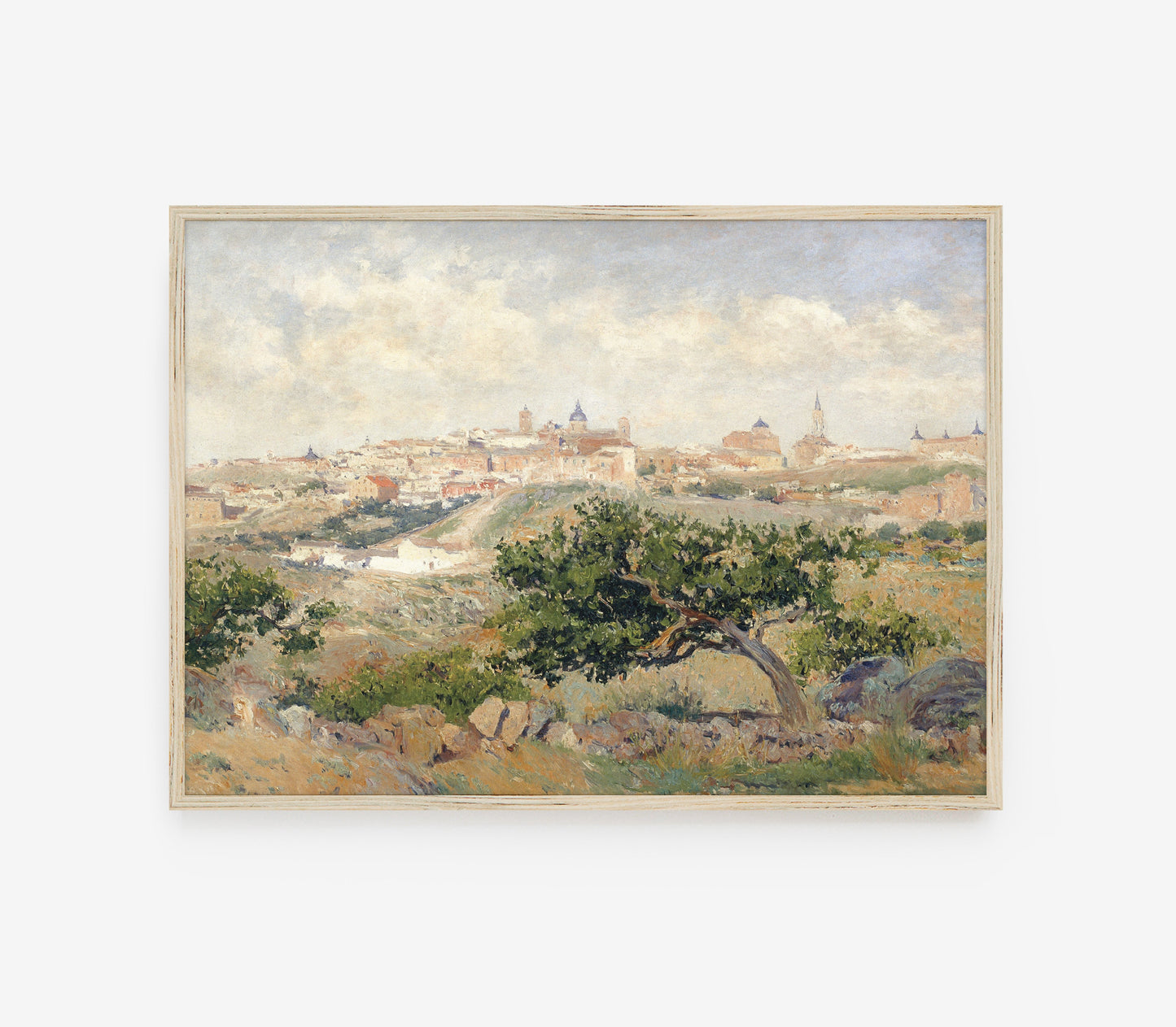 Impression d'Art Paysage Village Vintage L0144