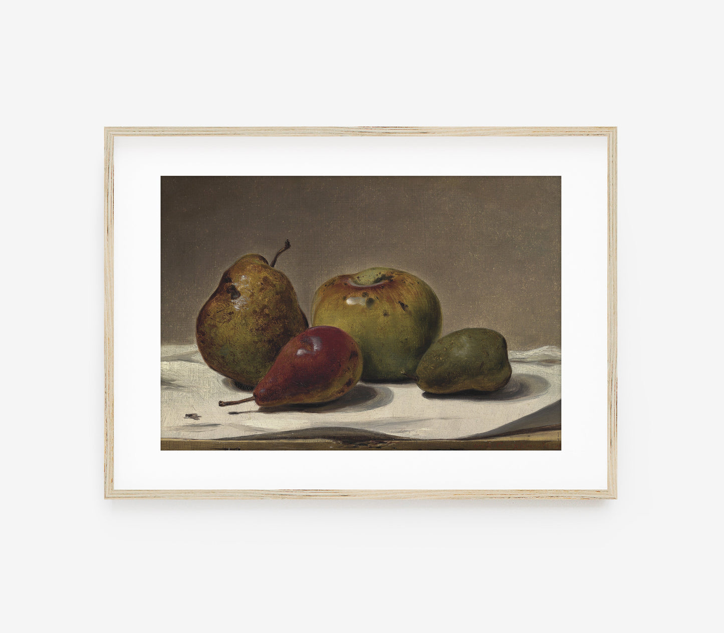 Impression d'art nature morte vintage et sombre avec fruits L0150