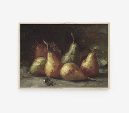 Impression d'art fruitier d'ambiance vintage S0149