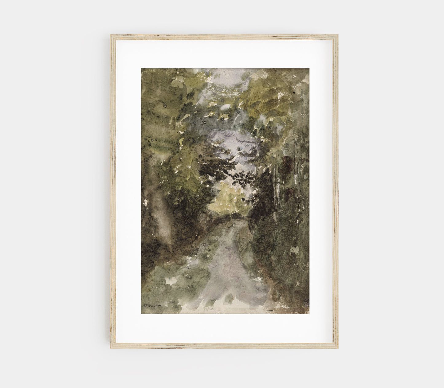 Impression d'art Paysage forestier vintage L0120