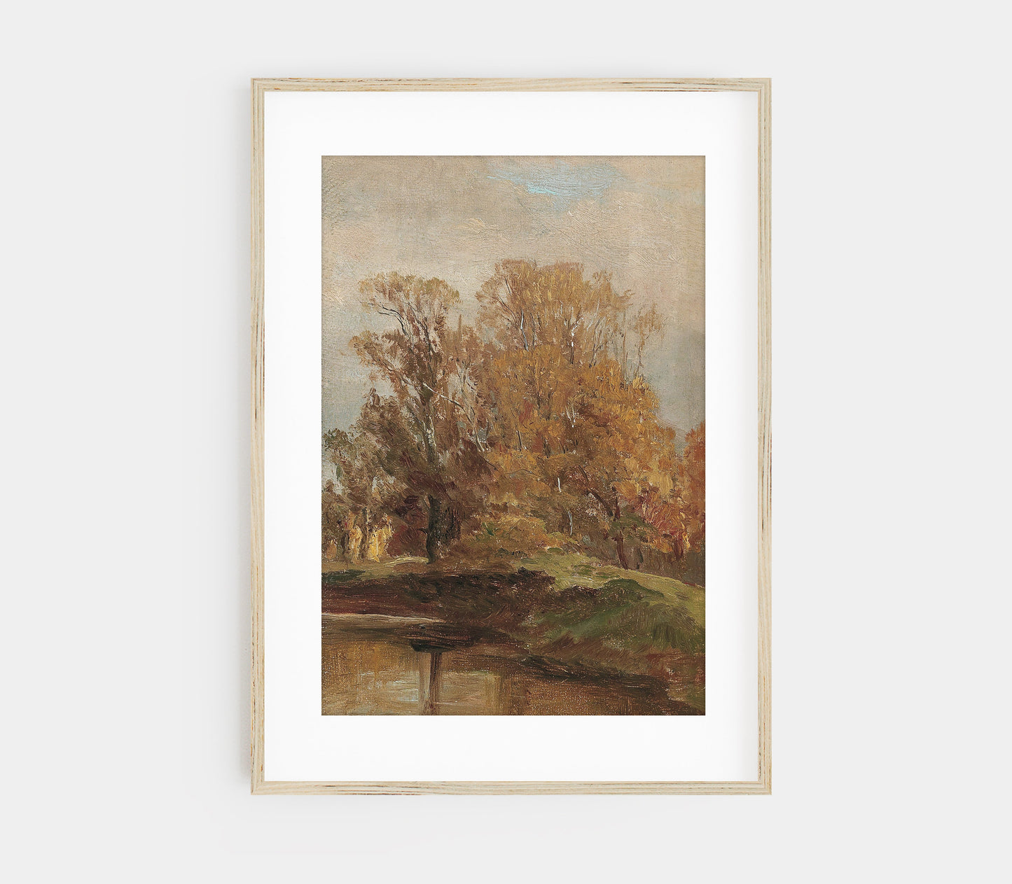 Impression d'Art Paysage de Champ Vintage d'Automne L0191