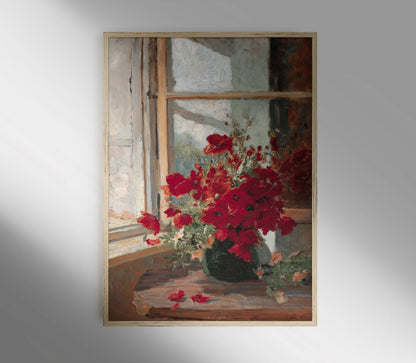 Impressions d'art Florales vintage en vase L0194
