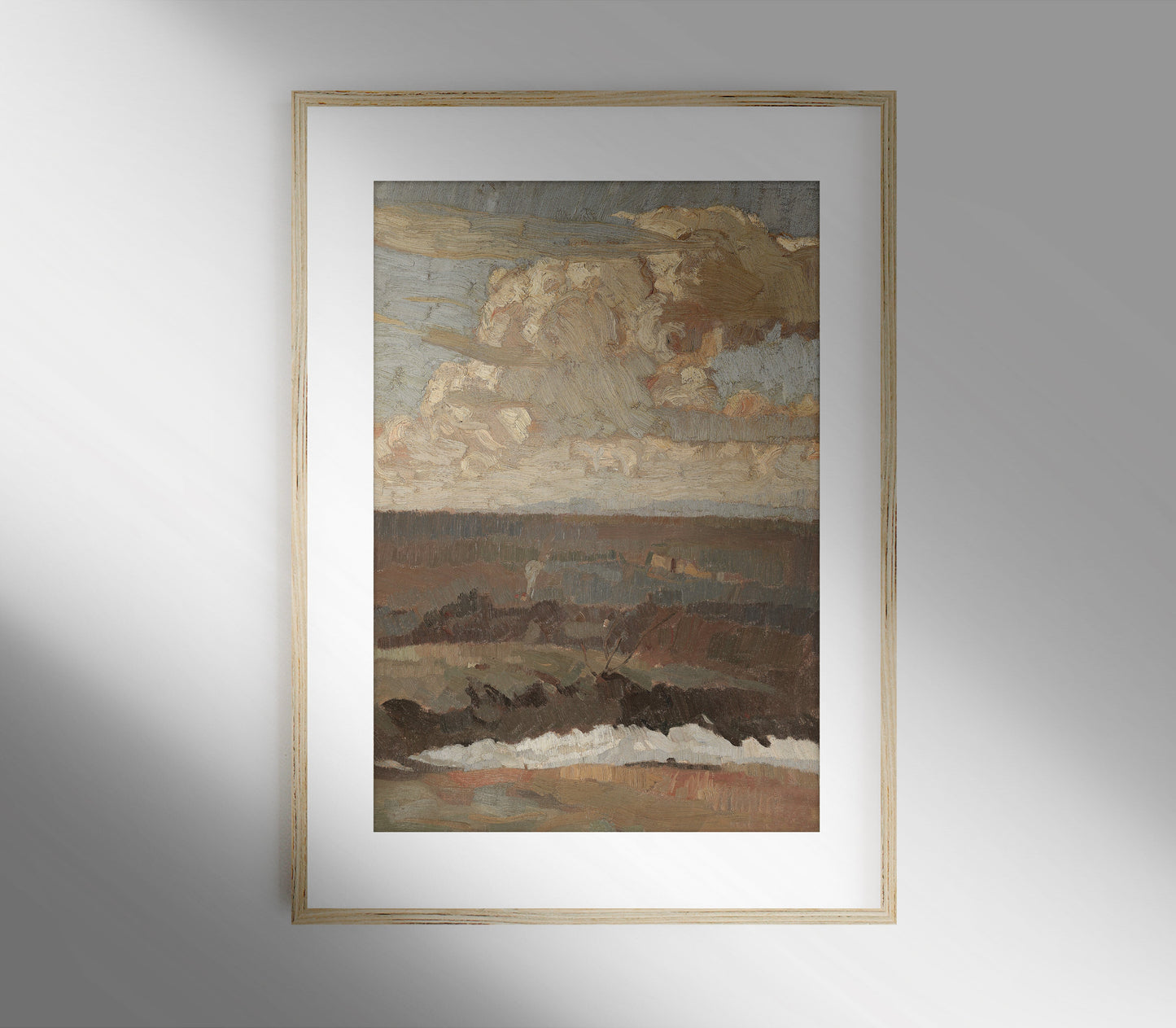 Estampe d'art paysagère neutre L0202
