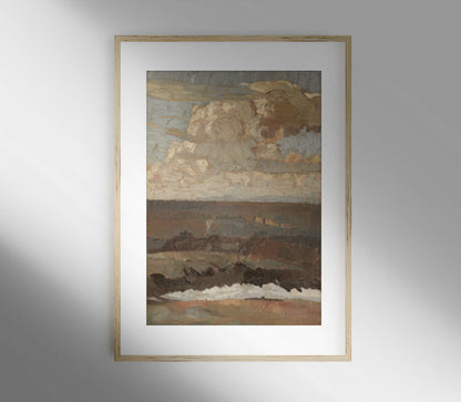 Estampe d'art paysagère neutre L0202