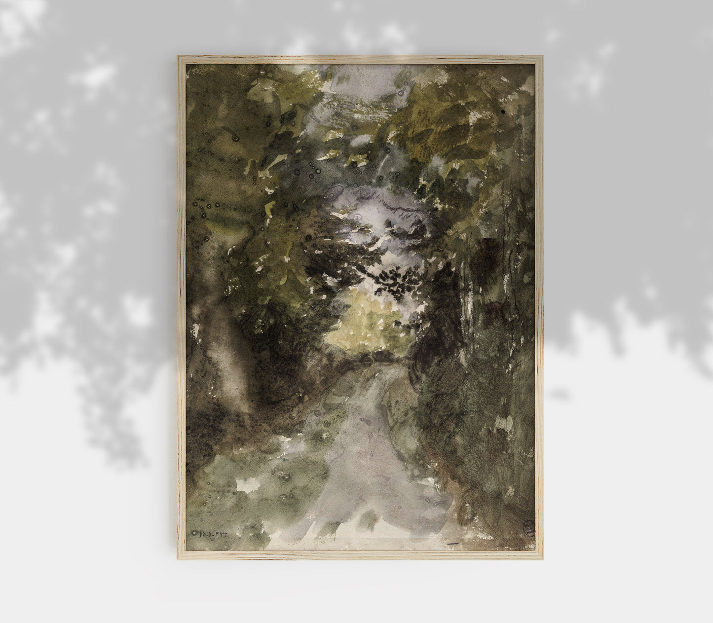 Impression d'art Paysage forestier vintage L0120