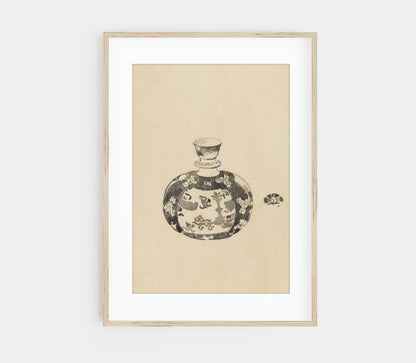 Bocal vintage avec couvercle II Imprimé d'art SK0151