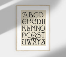Impression d'art alphabet antique SK0154