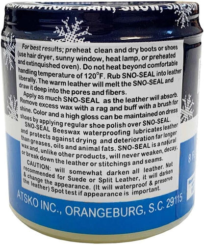 Atsko Sno-Seal Beeswax Waterproofing Jar 7 oz