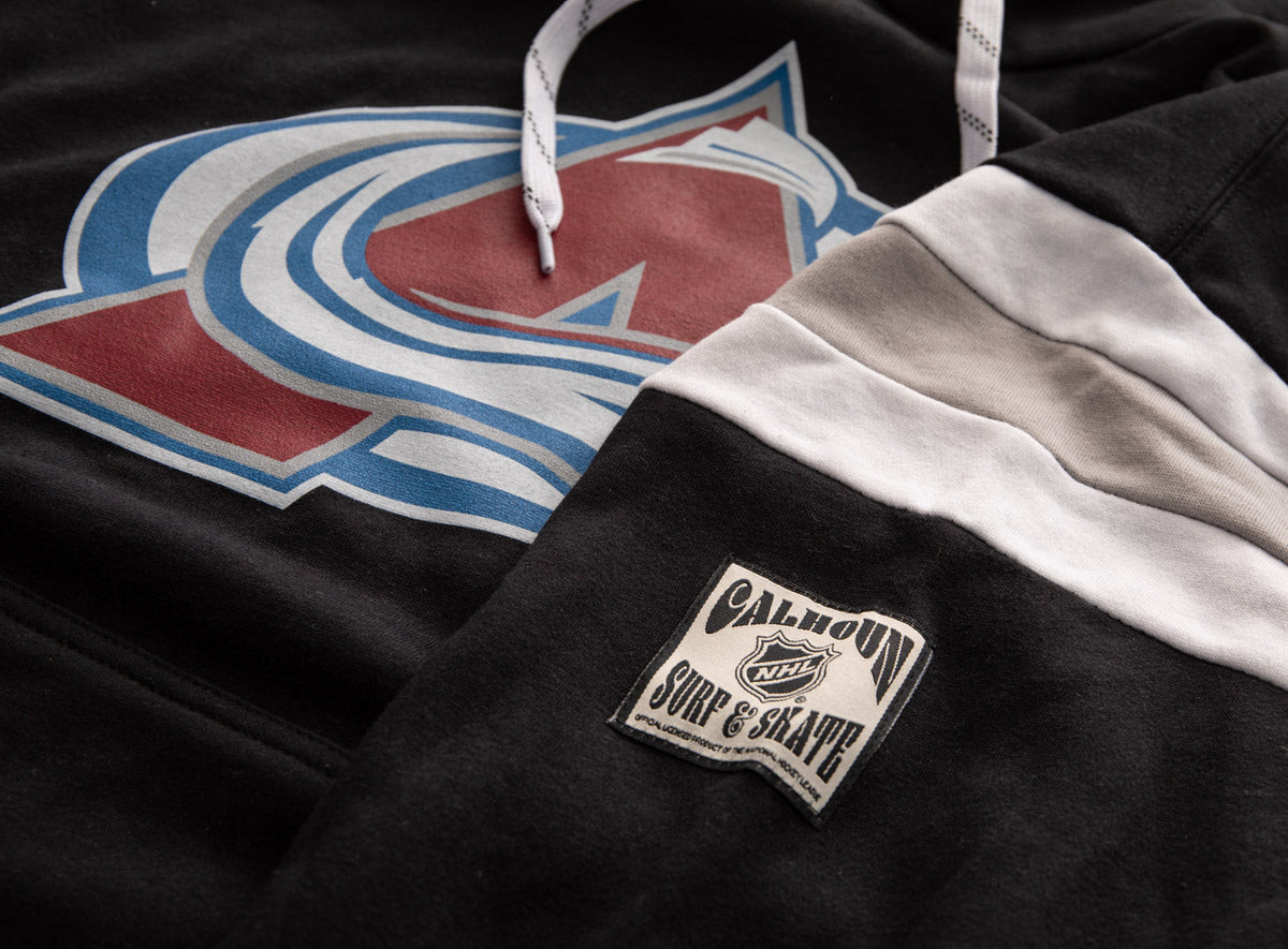 Colorado Avalanche – Sweat à capuche de style universitaire rétro