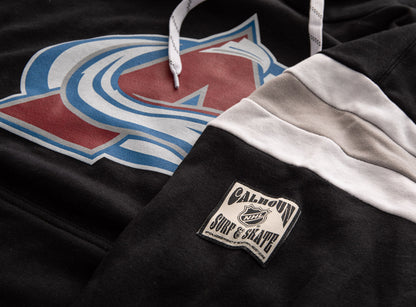 Colorado Avalanche – Sweat à capuche de style universitaire rétro