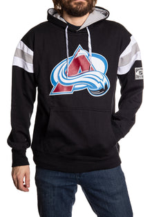 Colorado Avalanche – Sweat à capuche de style universitaire rétro