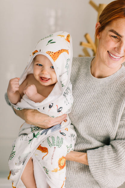 Hooded Towel Set - Safari Jungle