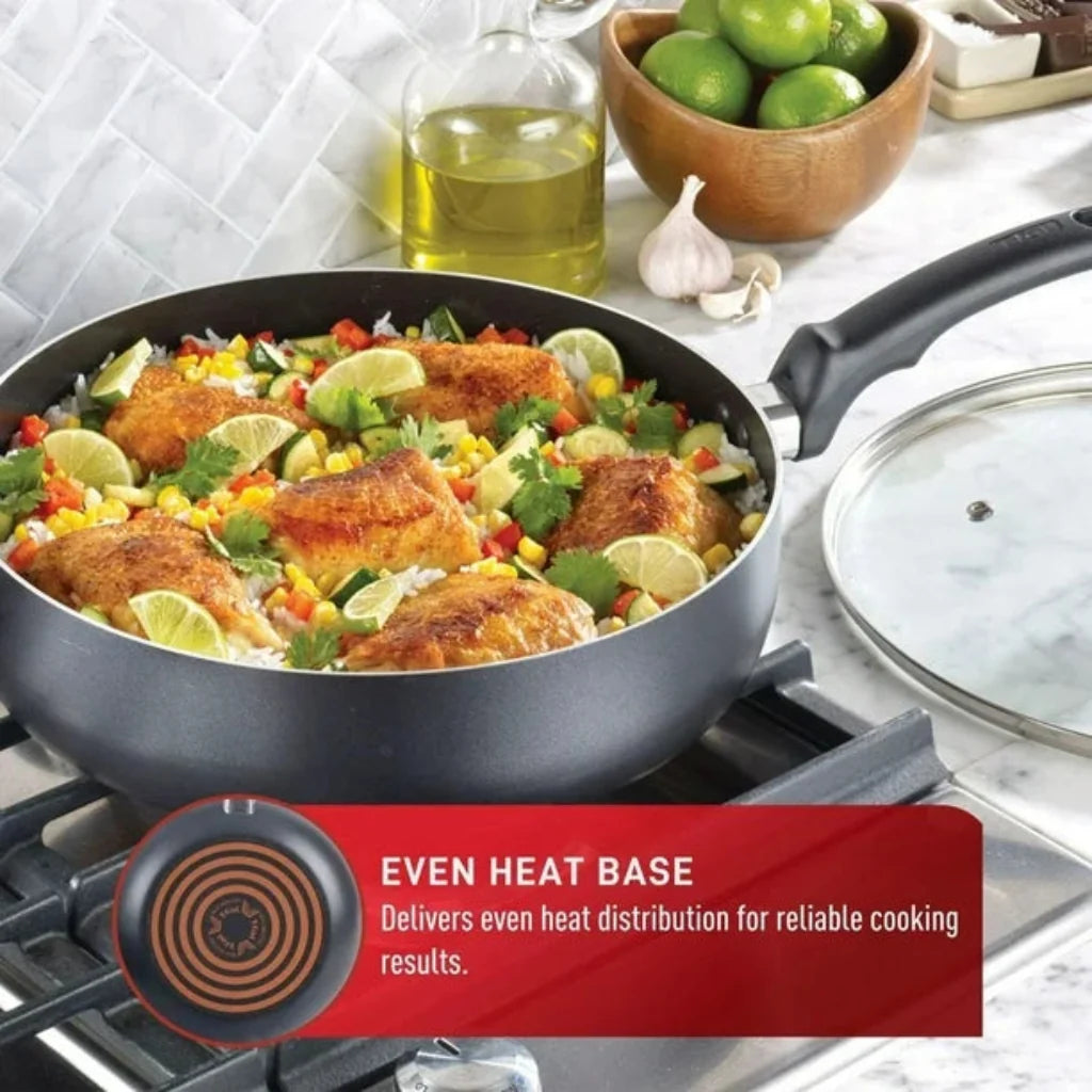 T-FAL B495LSID Kitchen Solutions 22pc Cookware Set - Blemished package with full warranty