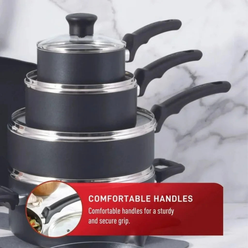T-FAL B495LSID Kitchen Solutions 22pc Cookware Set - Blemished package with full warranty
