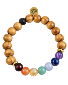 Bracelet Chakra en bois