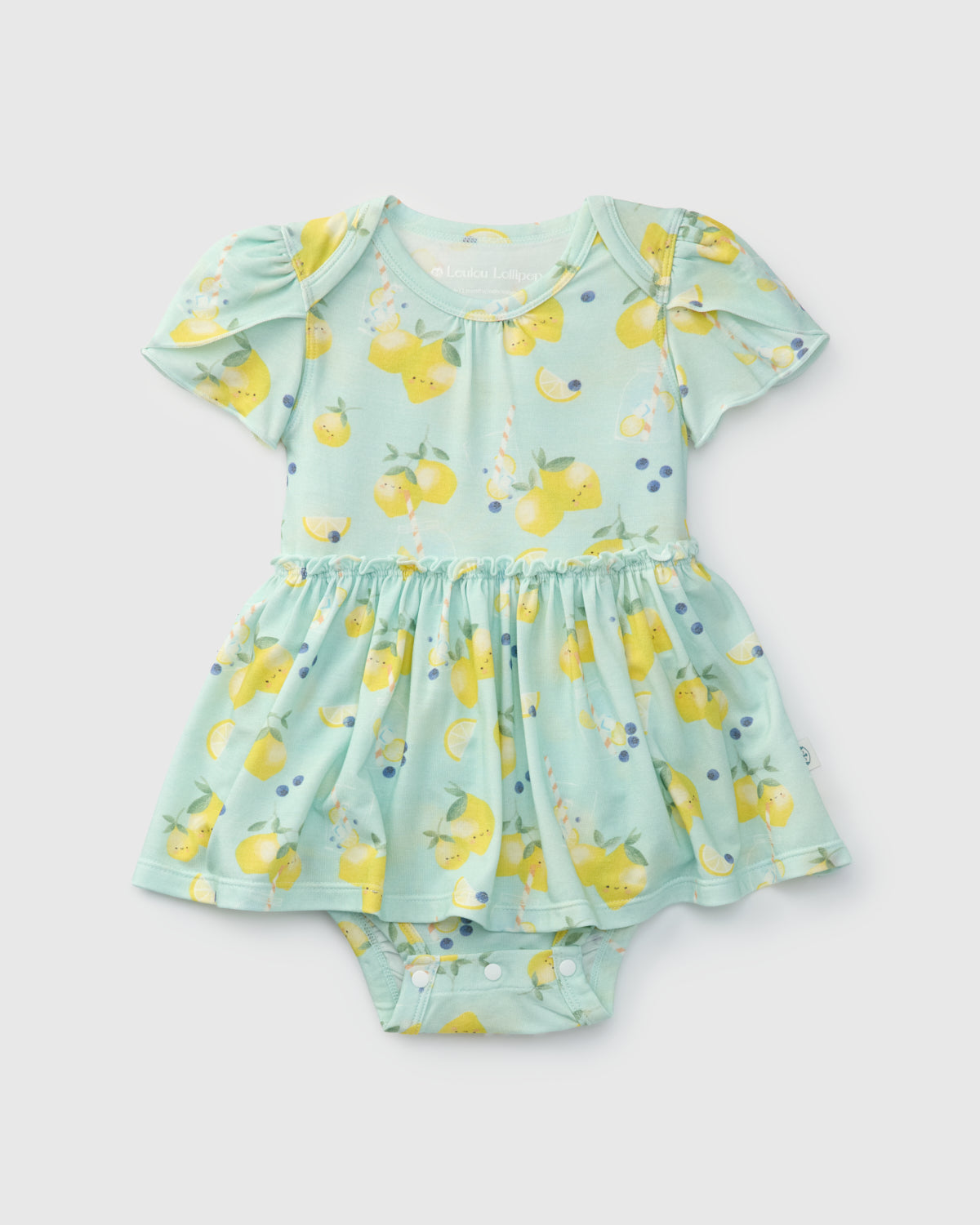 Short Sleeve Bodysuit Dress - Lemon Squeezy