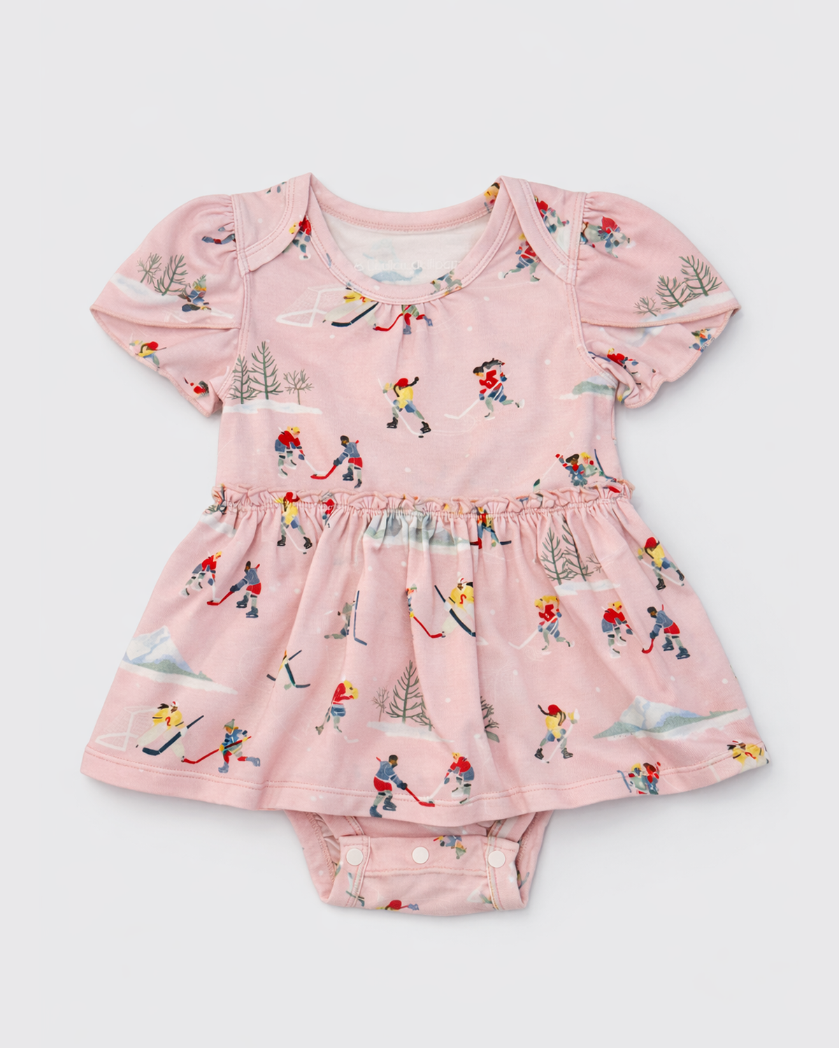 Short Sleeve Bodysuit Dress - She Shoots She Scores
