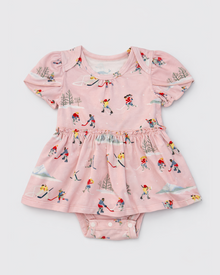 Short Sleeve Bodysuit Dress - She Shoots She Scores