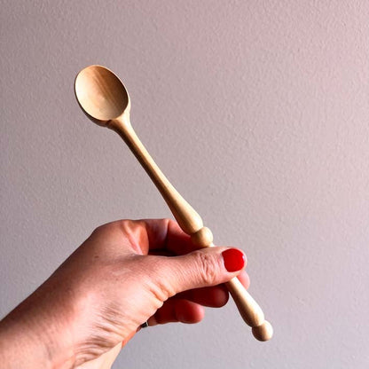 Jam spoon with tenon spoon rest in Boxwood