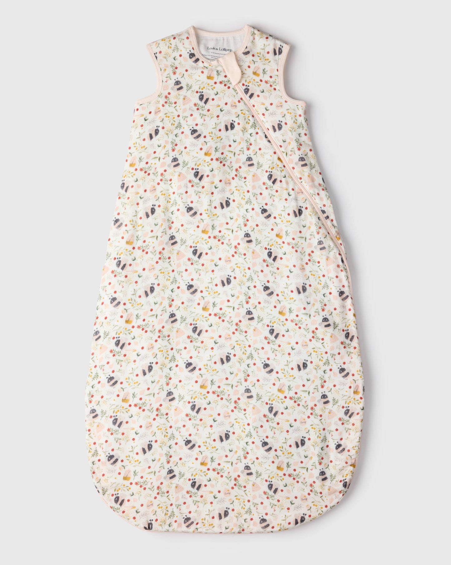 Baby Bamboo Muslin Sleep Bag 0.5 TOG - Bumble Bees