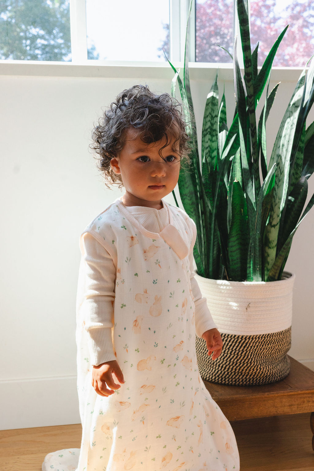 Baby Bamboo Muslin Sleep Bag 0.5 TOG - Bunny Meadow