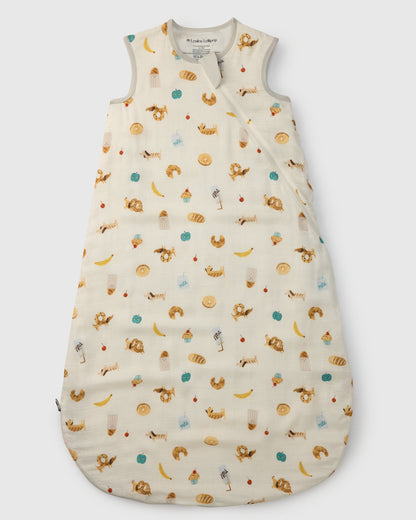 Baby Bamboo Muslin Sleep Bag 0.5 TOG - French Breakfast