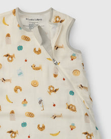 Baby Muslin Sleep Bag 0.5 TOG in Tanboocel® Bamboo Viscose - French Breakfast