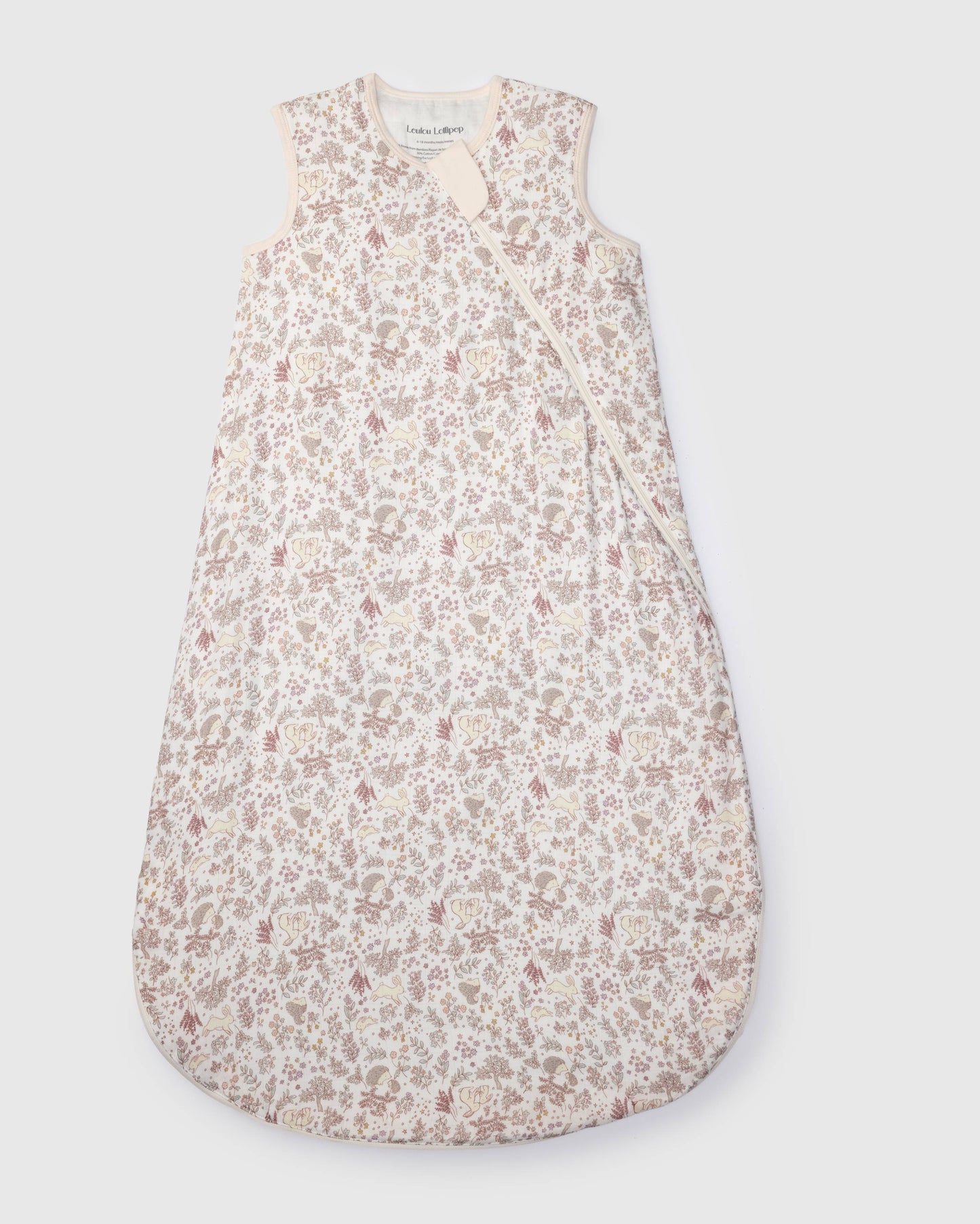 Baby Bamboo Muslin Sleep Bag 0.5 TOG - Hedgehog Forest