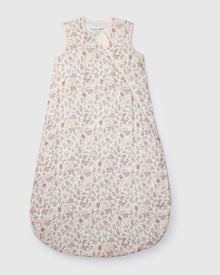 Baby Muslin Sleep Bag 0.5 TOG in Tanboocel® Bamboo Viscose - Hedgehog Forest