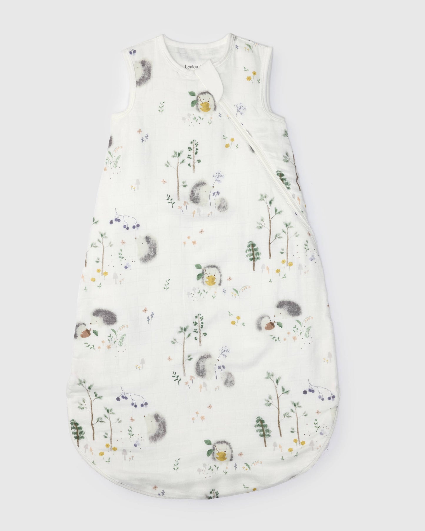 Baby Bamboo Muslin Sleep Bag 0.5 TOG - Hedgehogs