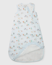 Baby Muslin Sleep Bag 0.5 TOG in Tanboocel® Bamboo Viscose - Ice Hockey