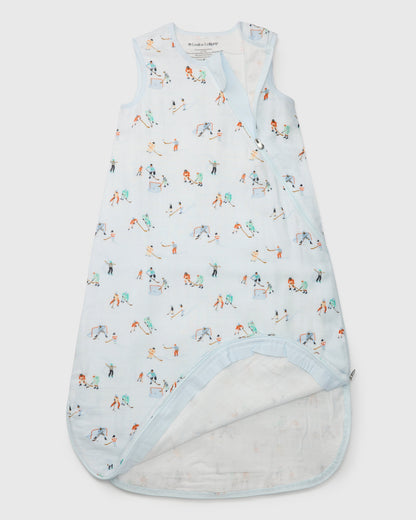 Baby Bamboo Muslin Sleep Bag 0.5 TOG - Ice Hockey