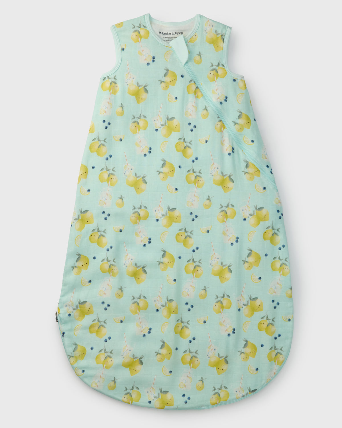 Baby Bamboo Muslin Sleep Bag 0.5 TOG - Lemon Squeezy
