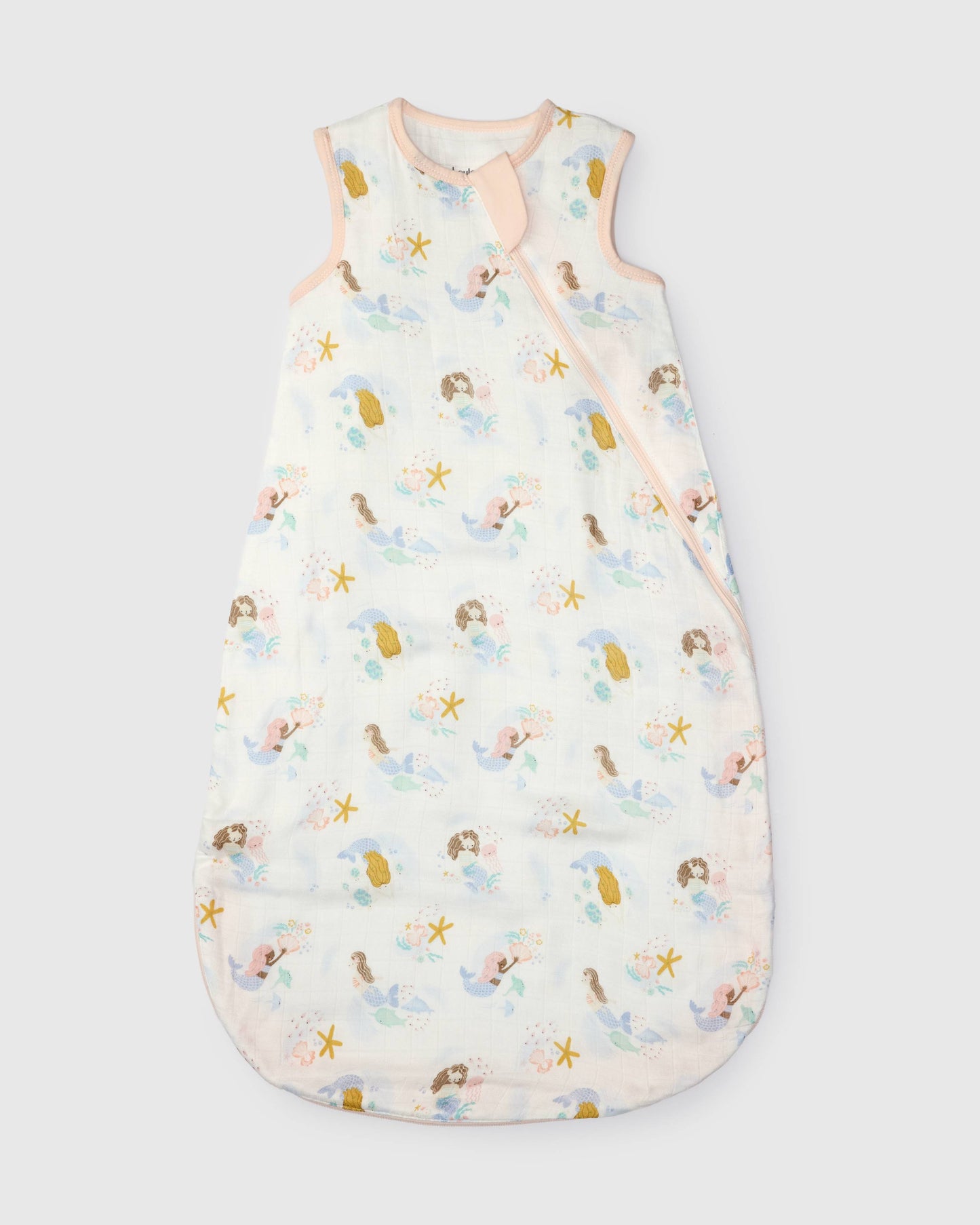 Baby Bamboo Muslin Sleep Bag 0.5 TOG - Mermaids