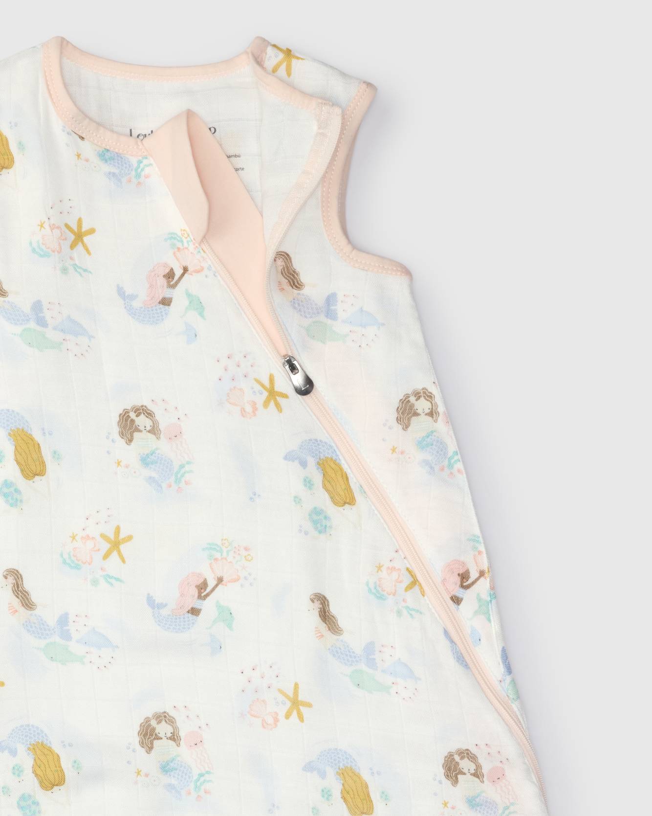 Baby Bamboo Muslin Sleep Bag 0.5 TOG - Mermaids