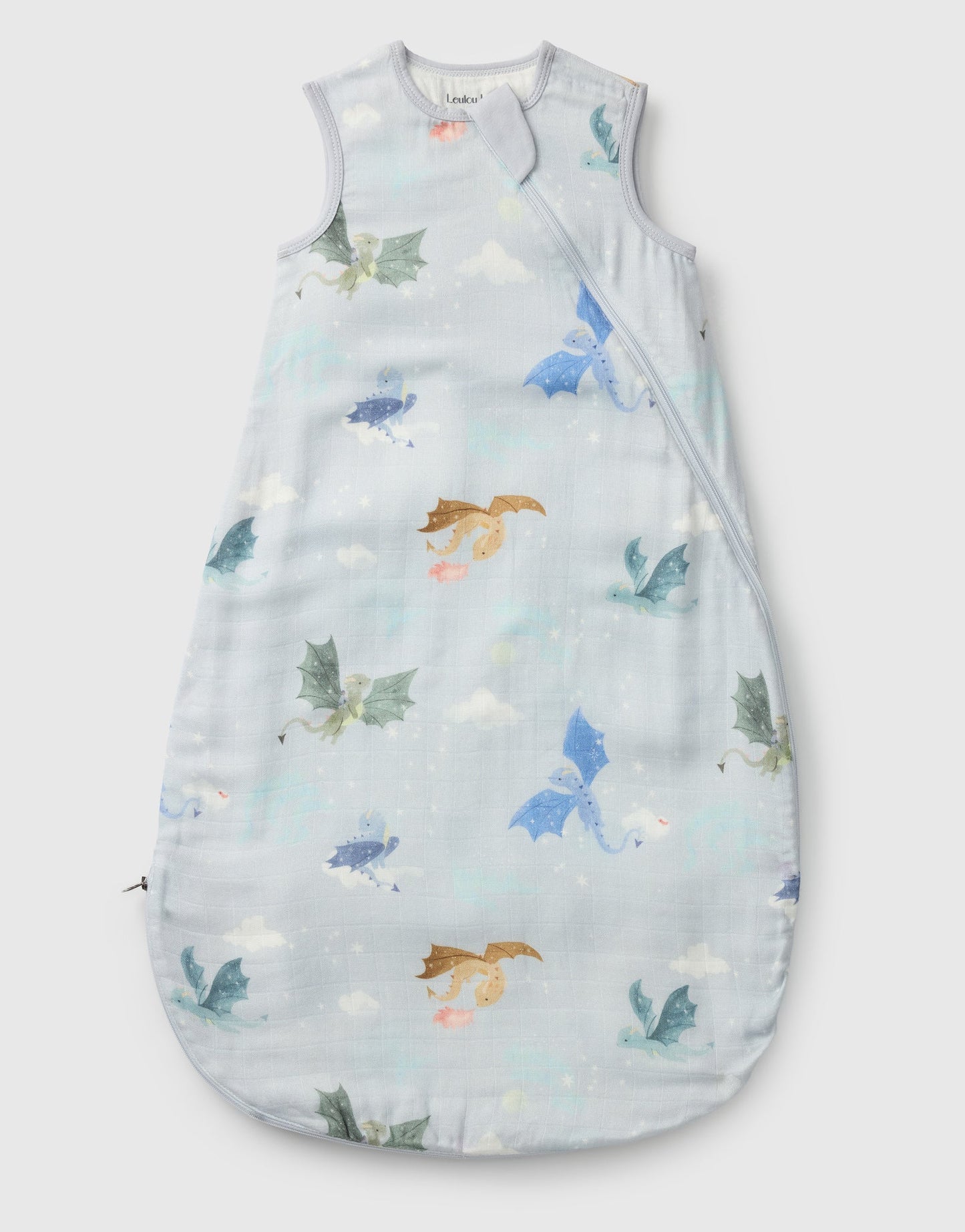 Baby Bamboo Muslin Sleep Bag 0.5 TOG - Magical Dragons