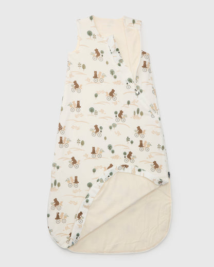 Baby Sleep Bag TENCEL™ 1.0 TOG - Bears on Bikes