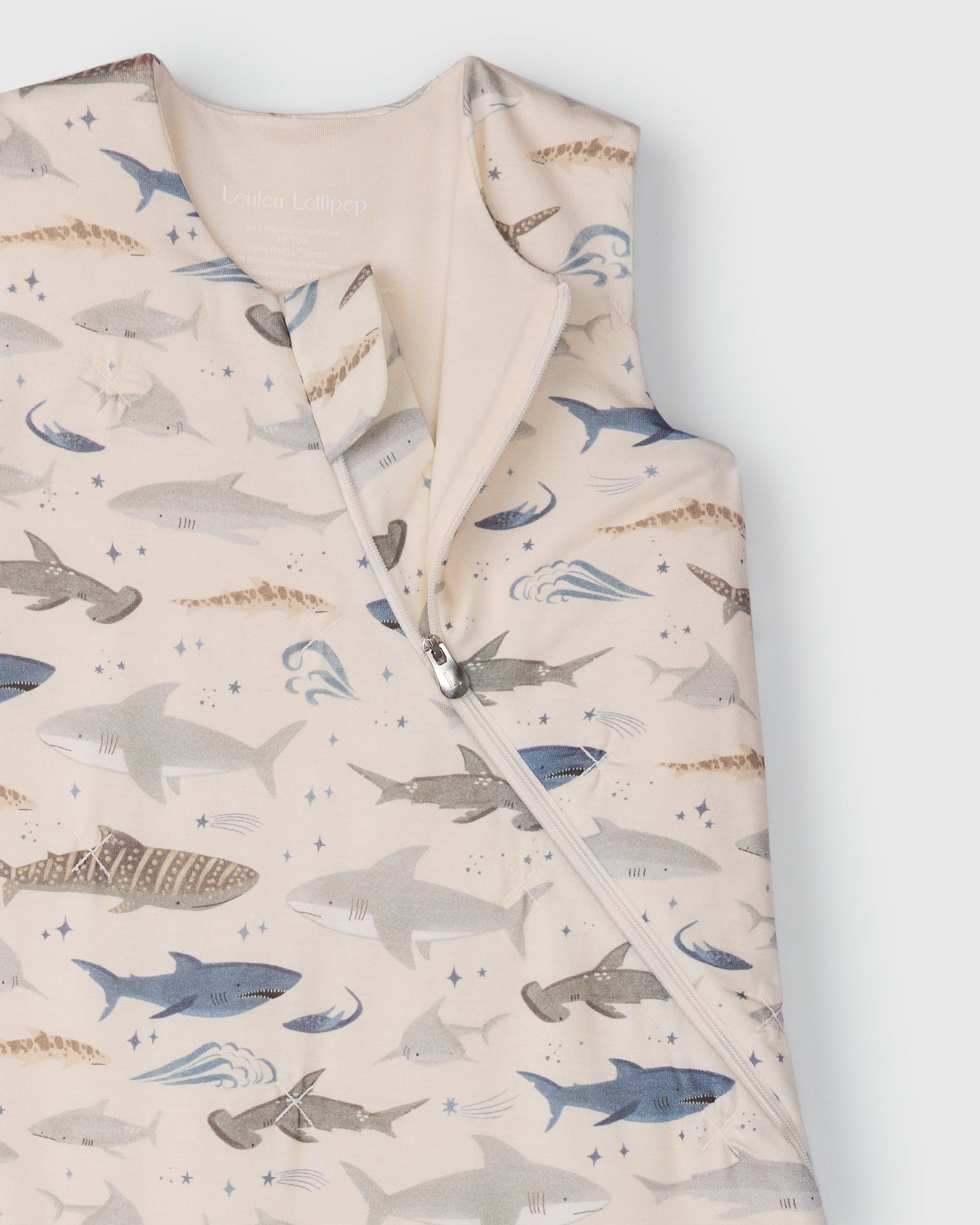 Baby Sleep Bag TENCEL™ 1.0 TOG - Smiley Sharks