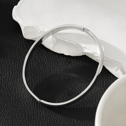 BAKOVAN : Bracelet jonc en argent de largeur moyenne pour homme ou femme