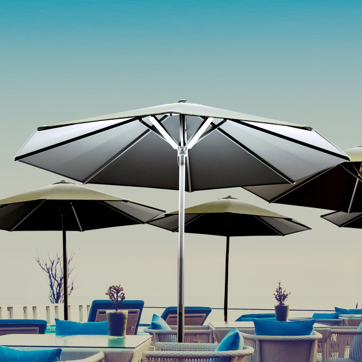 Banane<br> Ampoule LED portable pour parasol